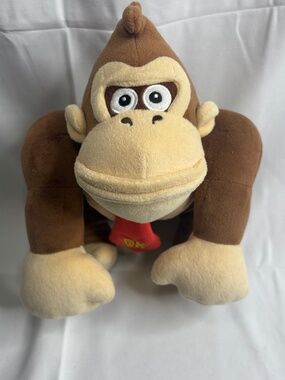Donkey Kong Plush 10" Super Mario Bros Little Buddy 2017 Nintendo Stuffed Animal